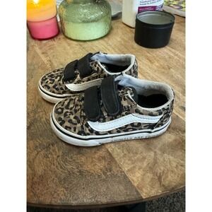 Cheetah Vans toddler size 6